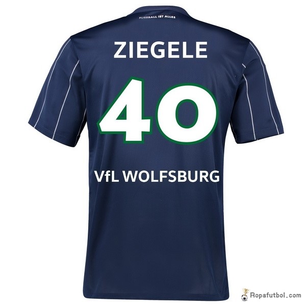 Camiseta VfL Wolfsburgo Replica Tercera Ropa Ziegele 2016/17 Azul